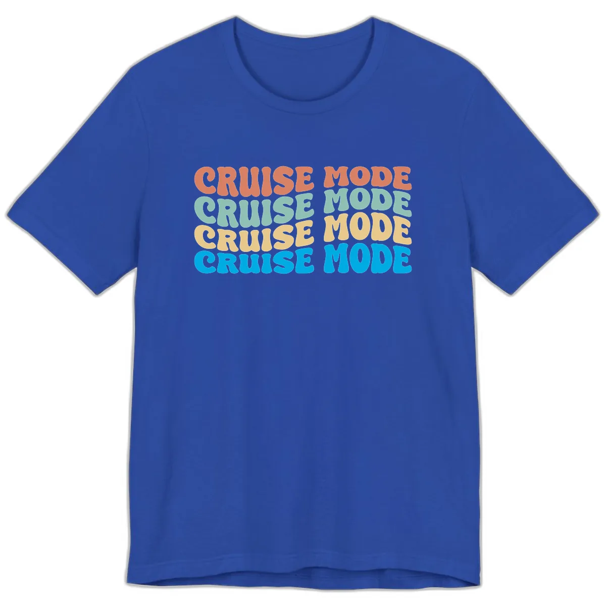 Cruise Mode Repeat Premium T-Shirt in True Royal