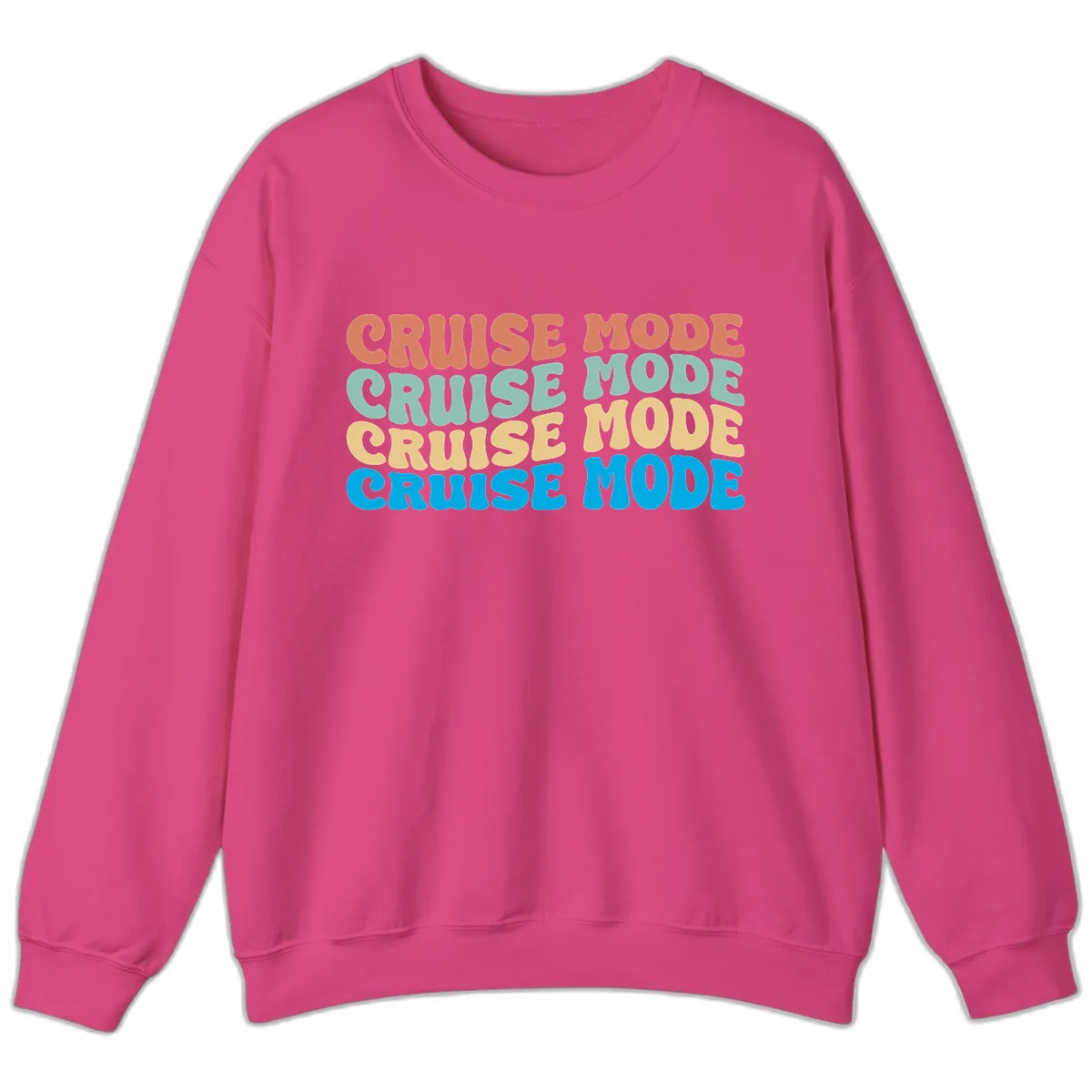 Cruise Mode Repeat Sweatshirt in Heliconia