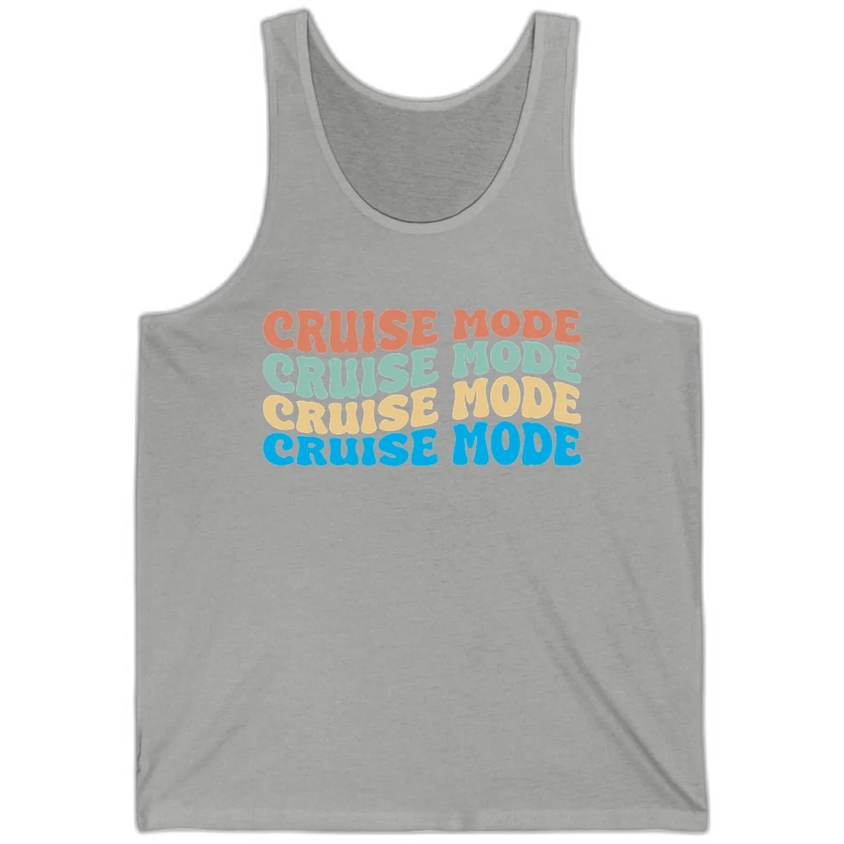 Cruise Mode Repeat Tank in Athletic Heather