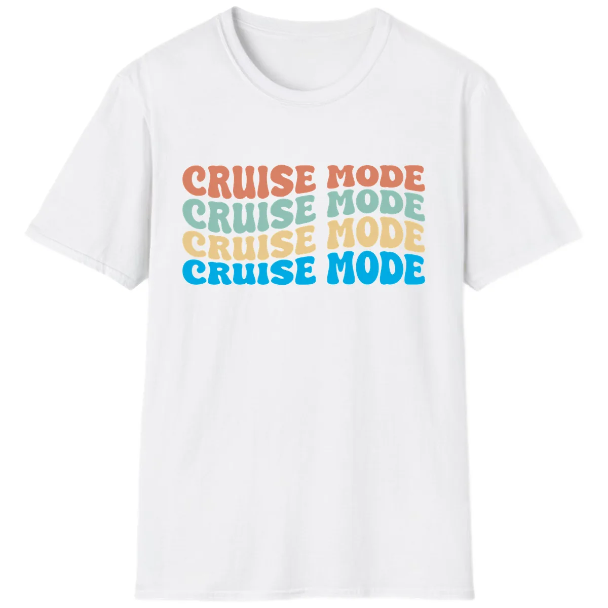 Cruise Mode Repeat T-Shirt in White