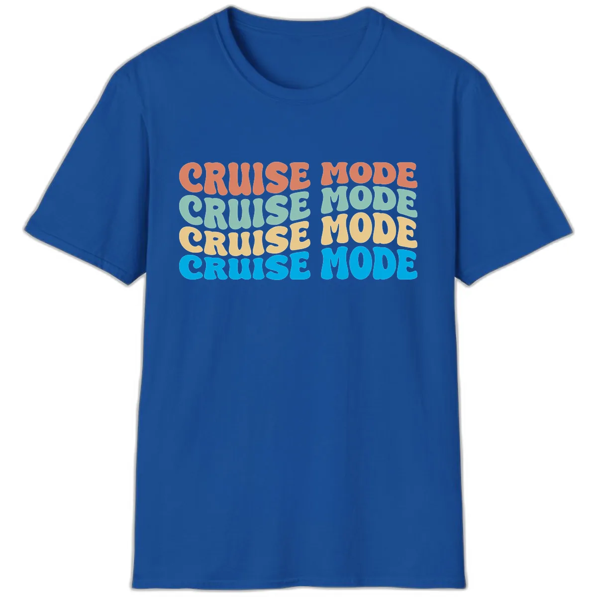 Cruise Mode Repeat T-Shirt in Royal