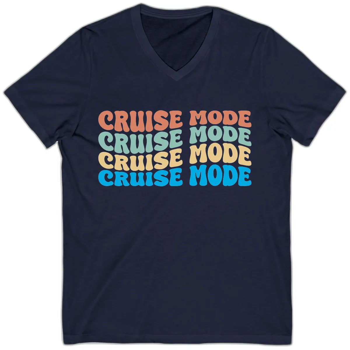 Cruise Mode Repeat V-Neck in Navy