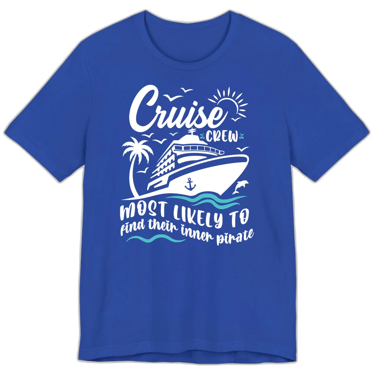 Cruise Crew Inner Pirate Premium T-Shirt in True Royal