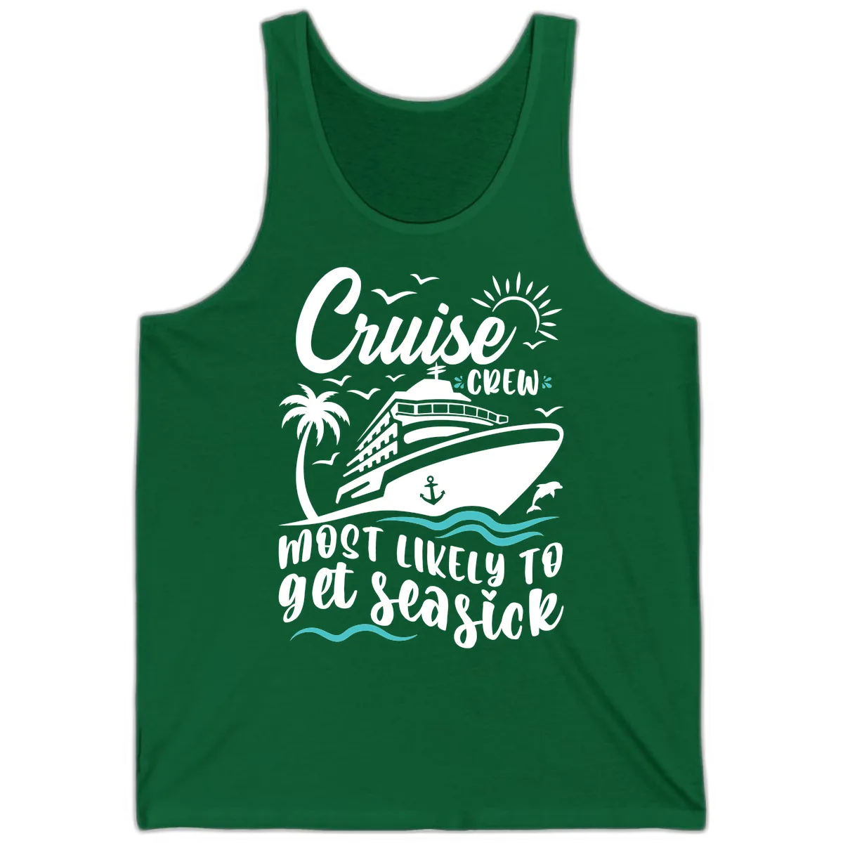 Cruise Crew Most Likely To Get Seasick Tank in Kelly