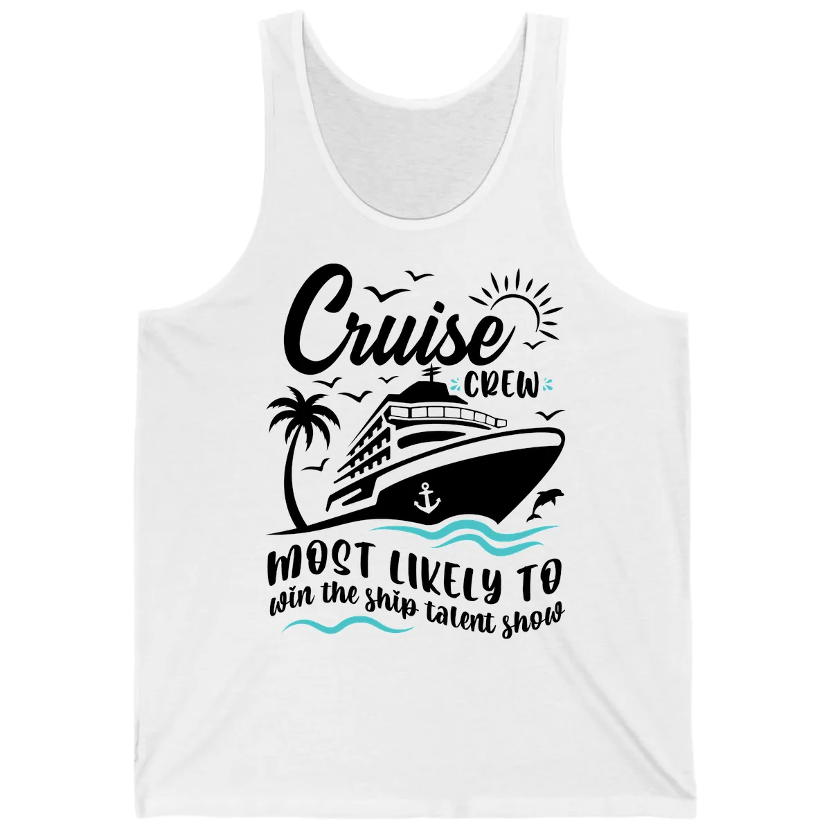 Cruise Crew Ship Talent Show Tank in White