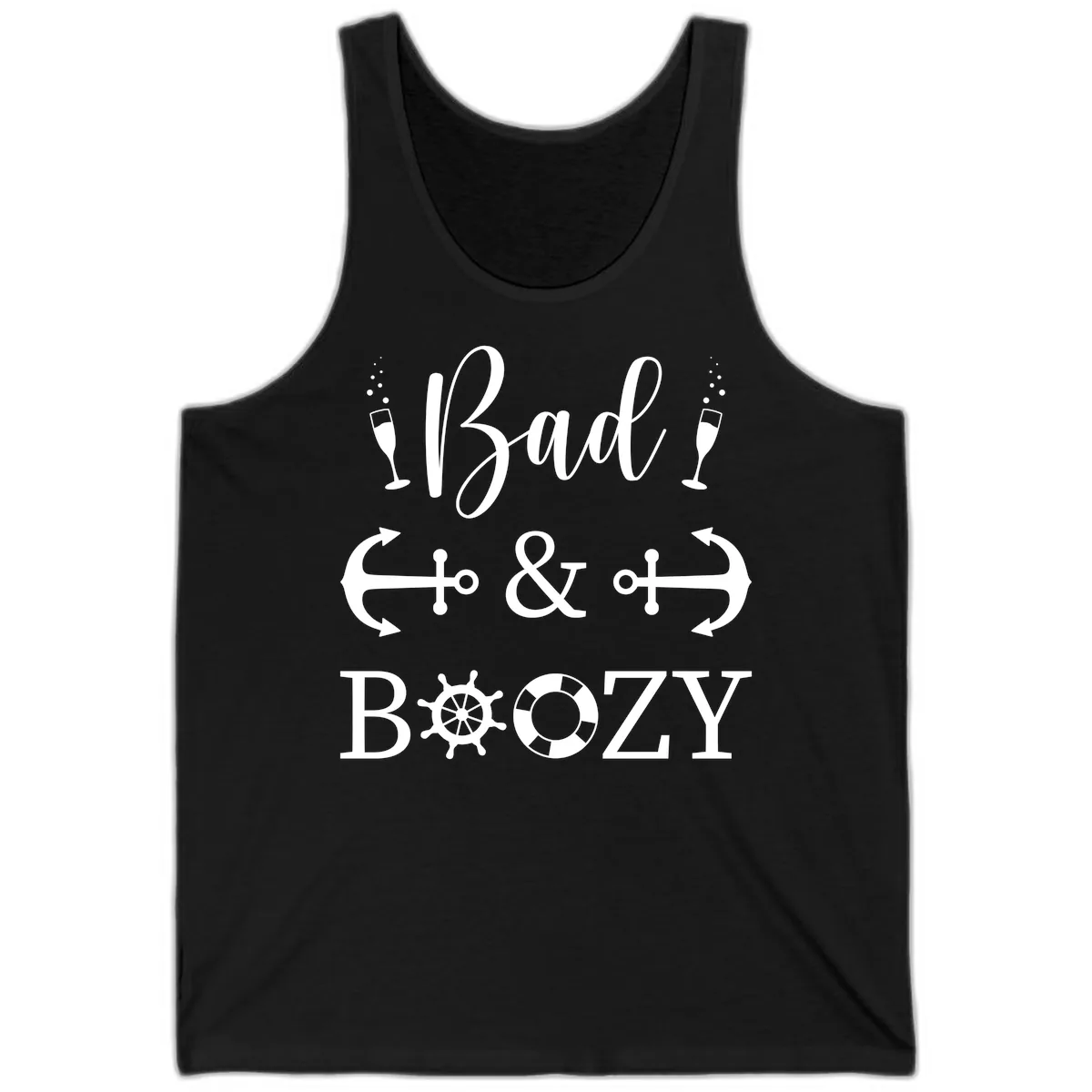 Bad and Bozy Nautical Cruise Tank in Black