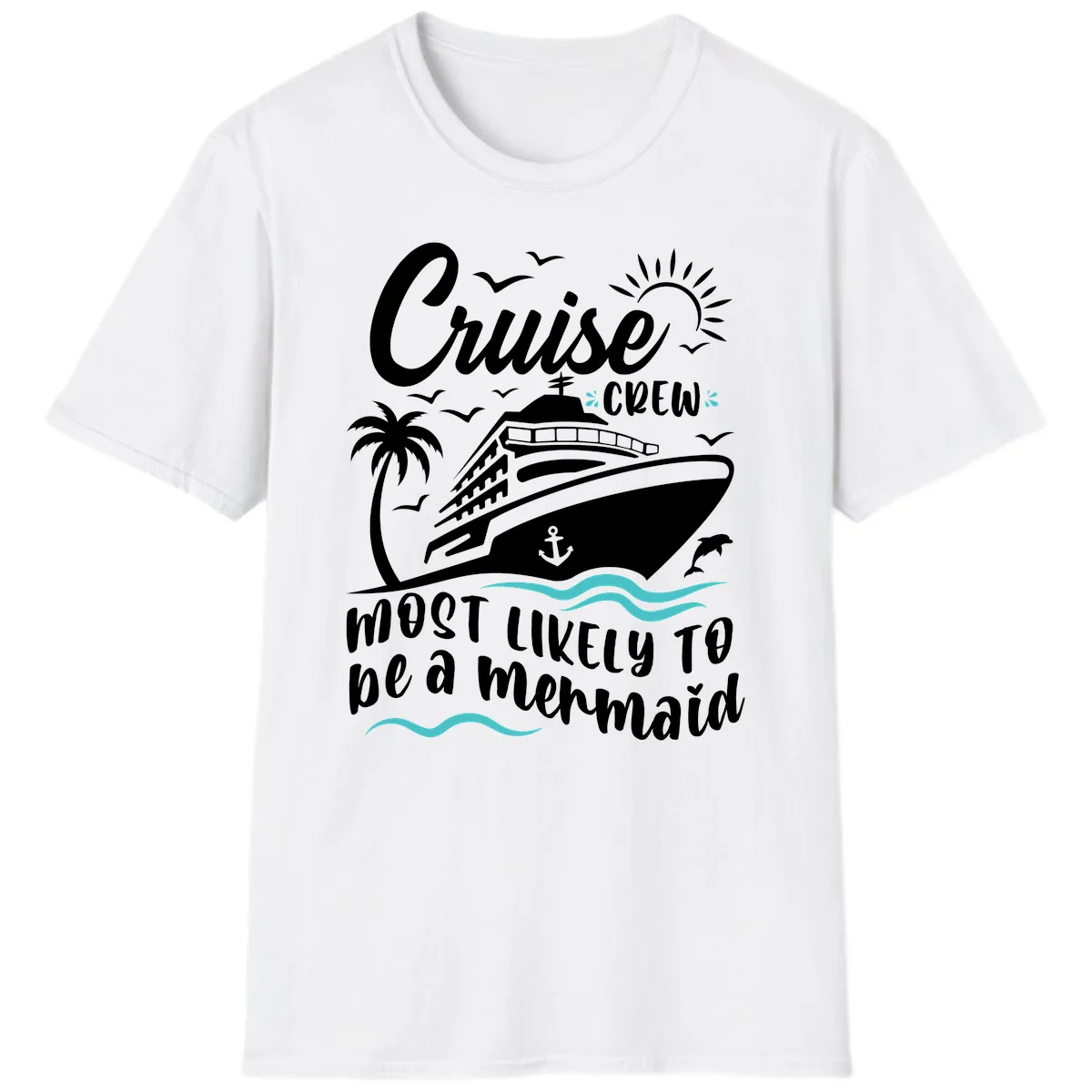 Cruise Crew Mermaid Life T-Shirt in White