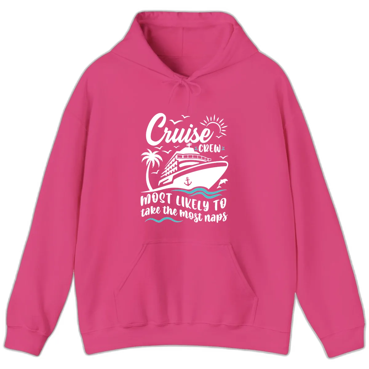 Cruise Crew Most Likely To Nap Hoodie in Heliconia