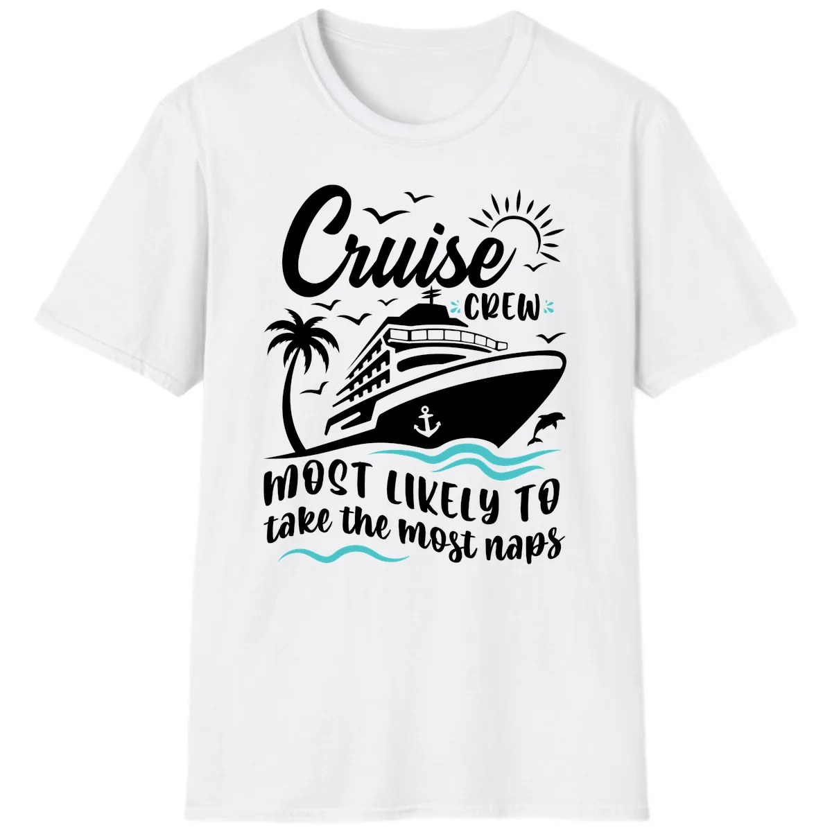 Cruise Crew Most Likely To Nap T-Shirt in White
