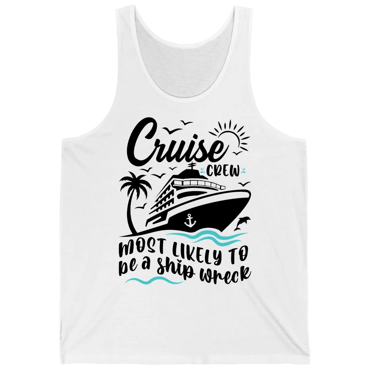 Cruise Crew Ship Wreck Tank in White