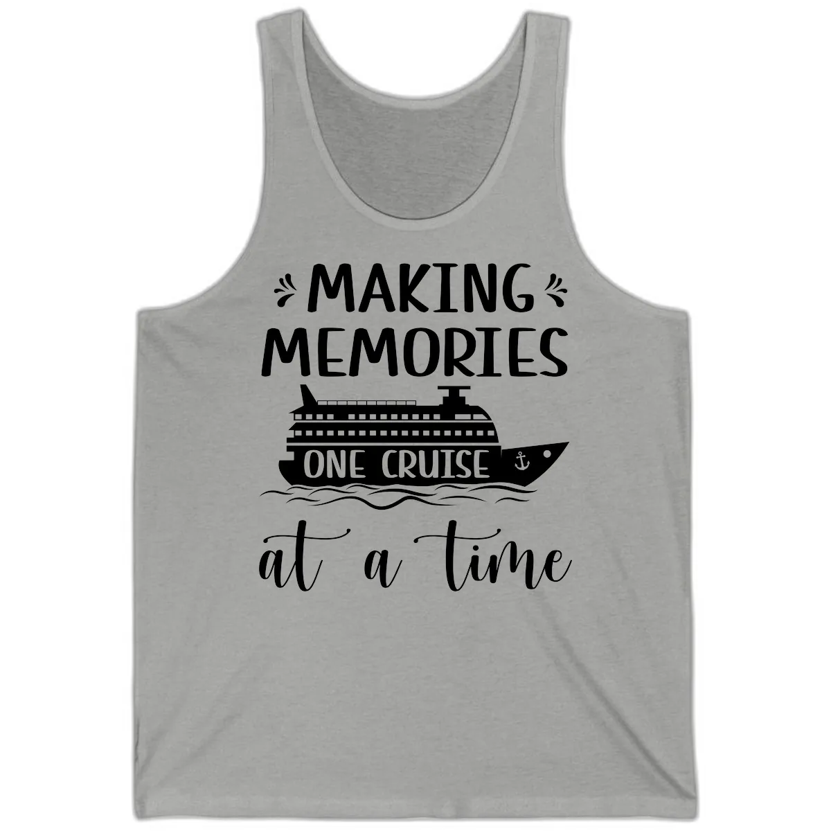 Making Memories One Cruise At A Time Tank in Athletic Heather