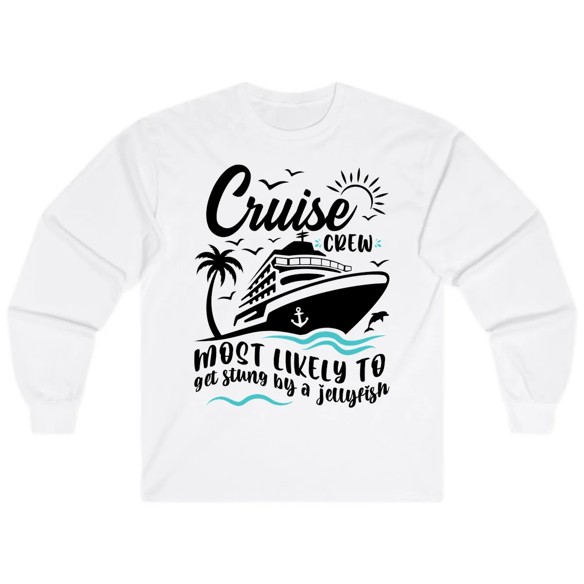 Cruise Crew Jellyfish Sting Long Sleeve in White
