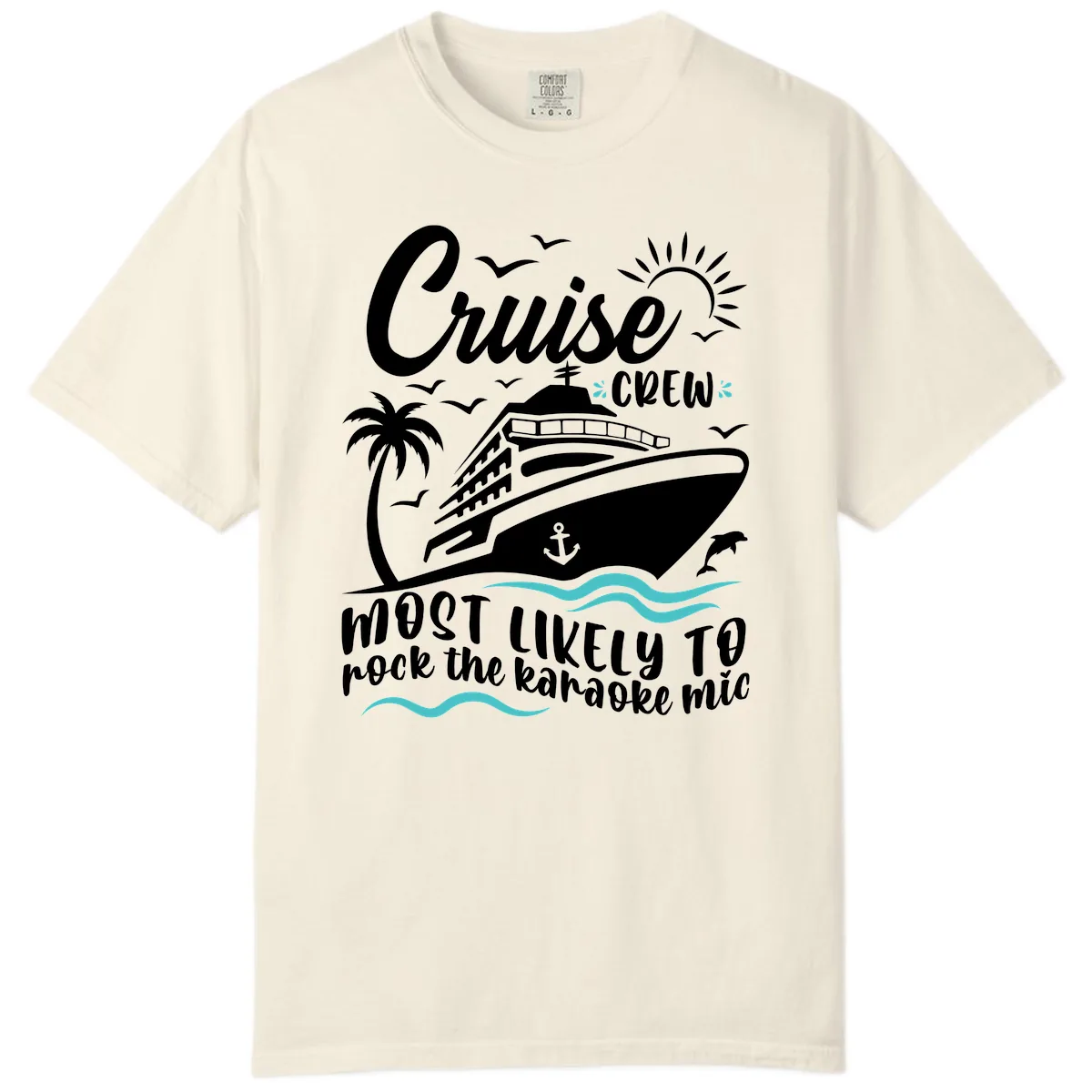 Cruise Crew Karaoke Night Comfort Color in Ivory