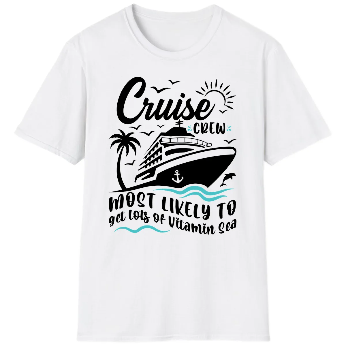 Cruise Crew Vitamin Sea T-Shirt in White