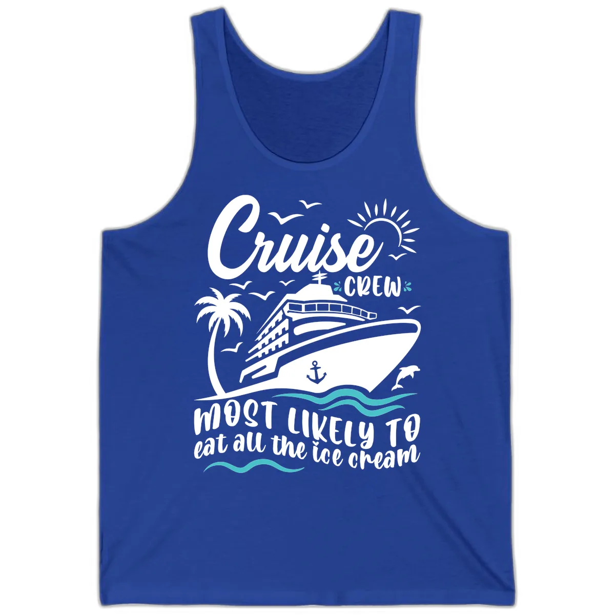 Cruise Crew Ice Cream Vacation Tank in True Royal