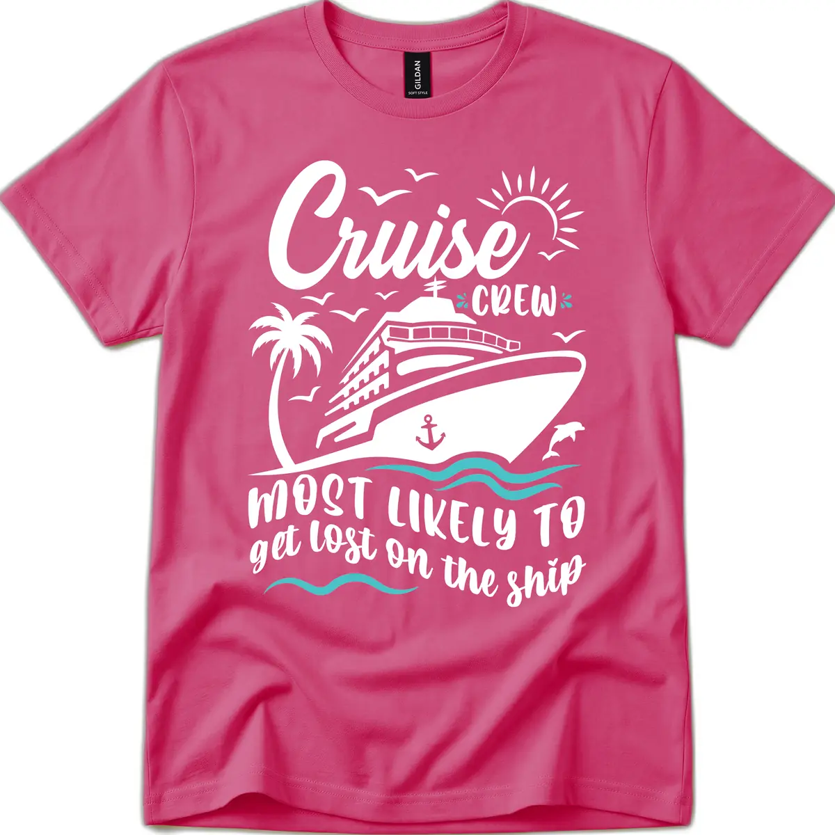 Cruise Crew Most Likely To Get Lost T-Shirt in Heliconia