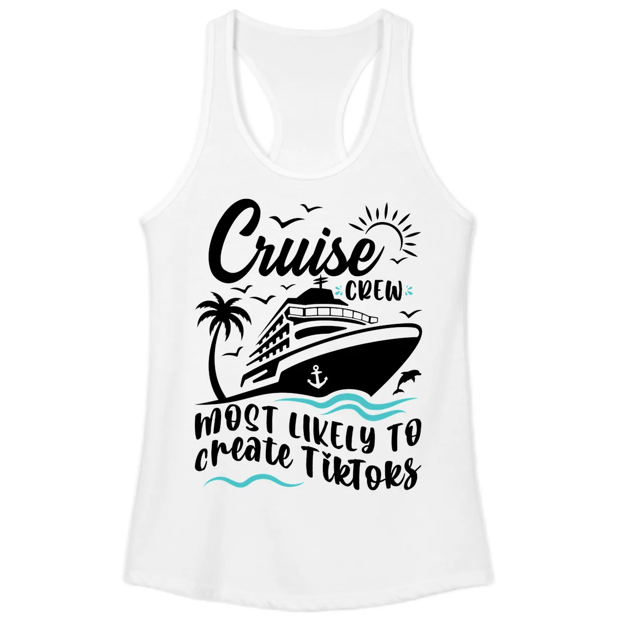 Cruise Crew Most Likely To Create Tikoks Ladies Tank in White