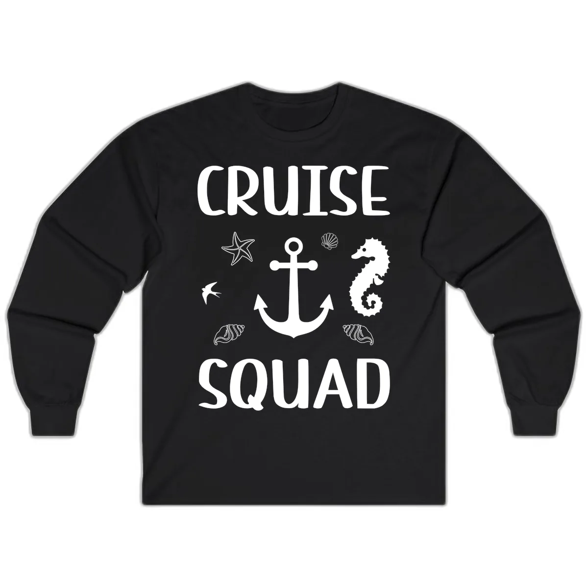 Cruise Squad Anchor Long Sleeve in Black