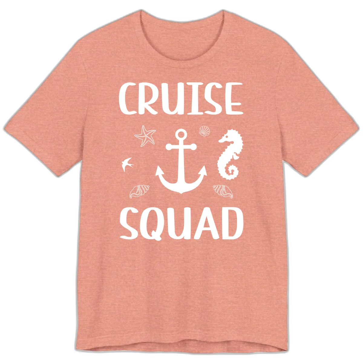 Cruise Squad Anchor Premium T-Shirt in Heather Sunset