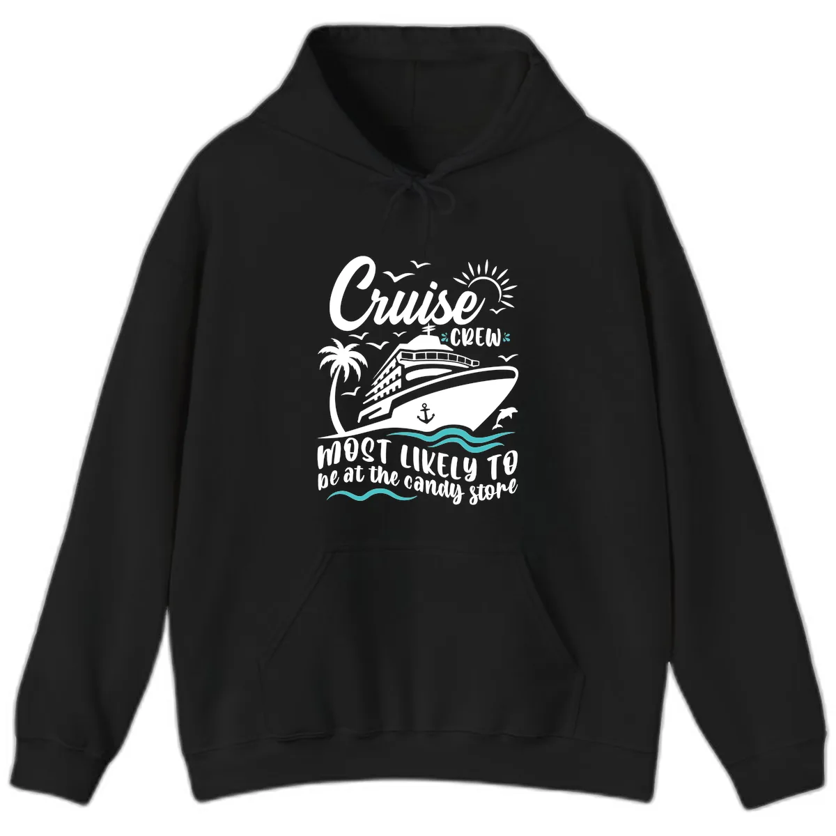 Cruise Crew Candy Store Hoodie in Black