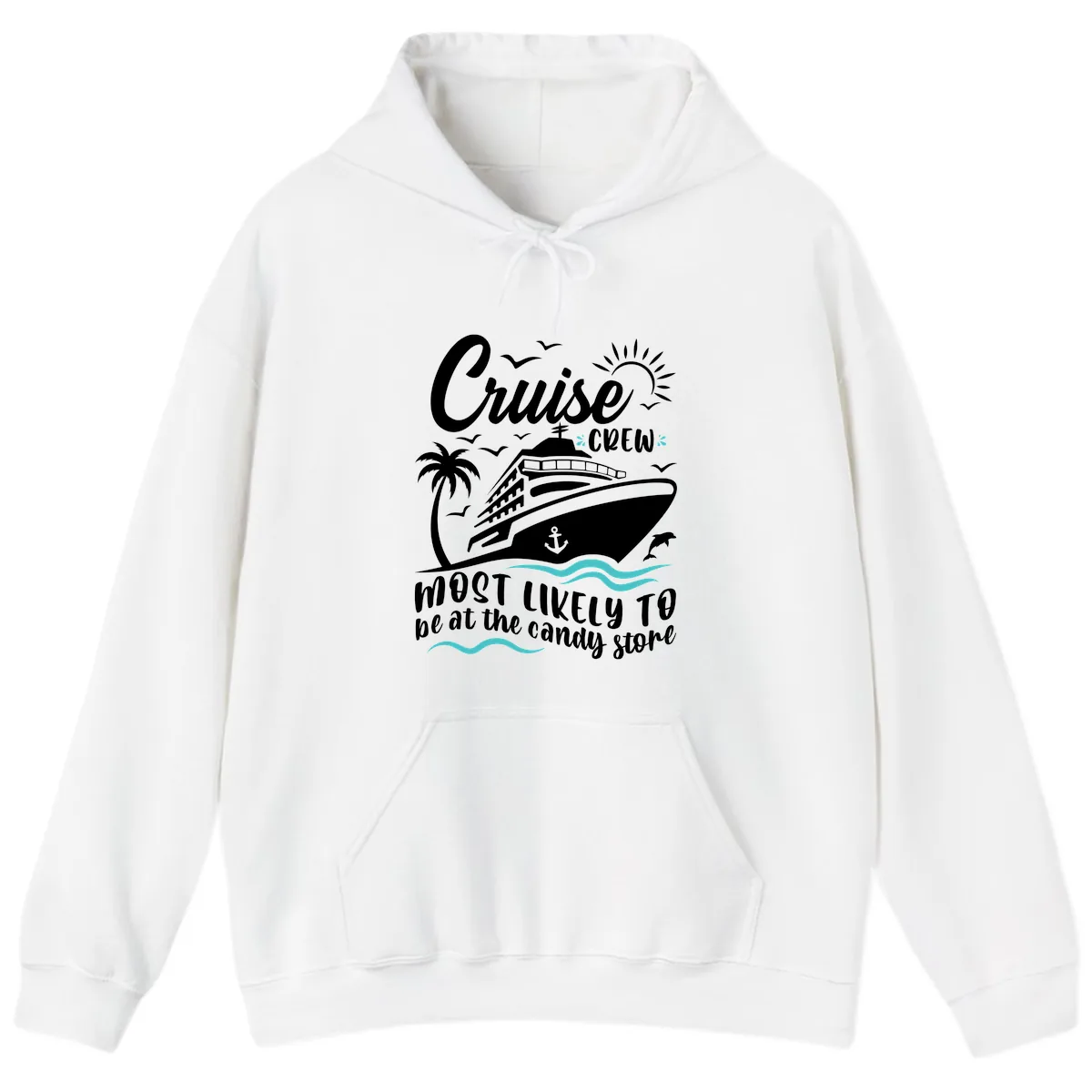 Cruise Crew Candy Store Hoodie in White