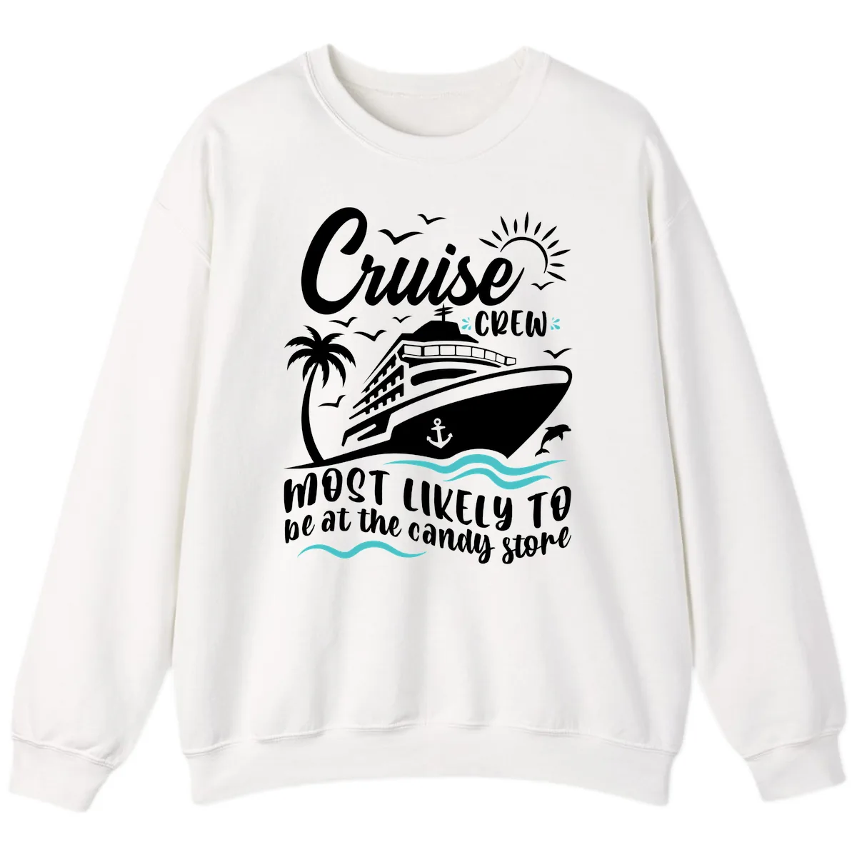 Cruise Crew Candy Store Sweatshirt in White