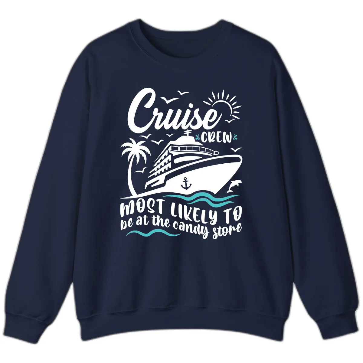 Cruise Crew Candy Store Sweatshirt in Navy