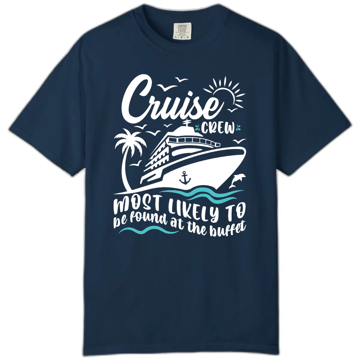 Cruise Crew Buffet Comfort Color in True Navy