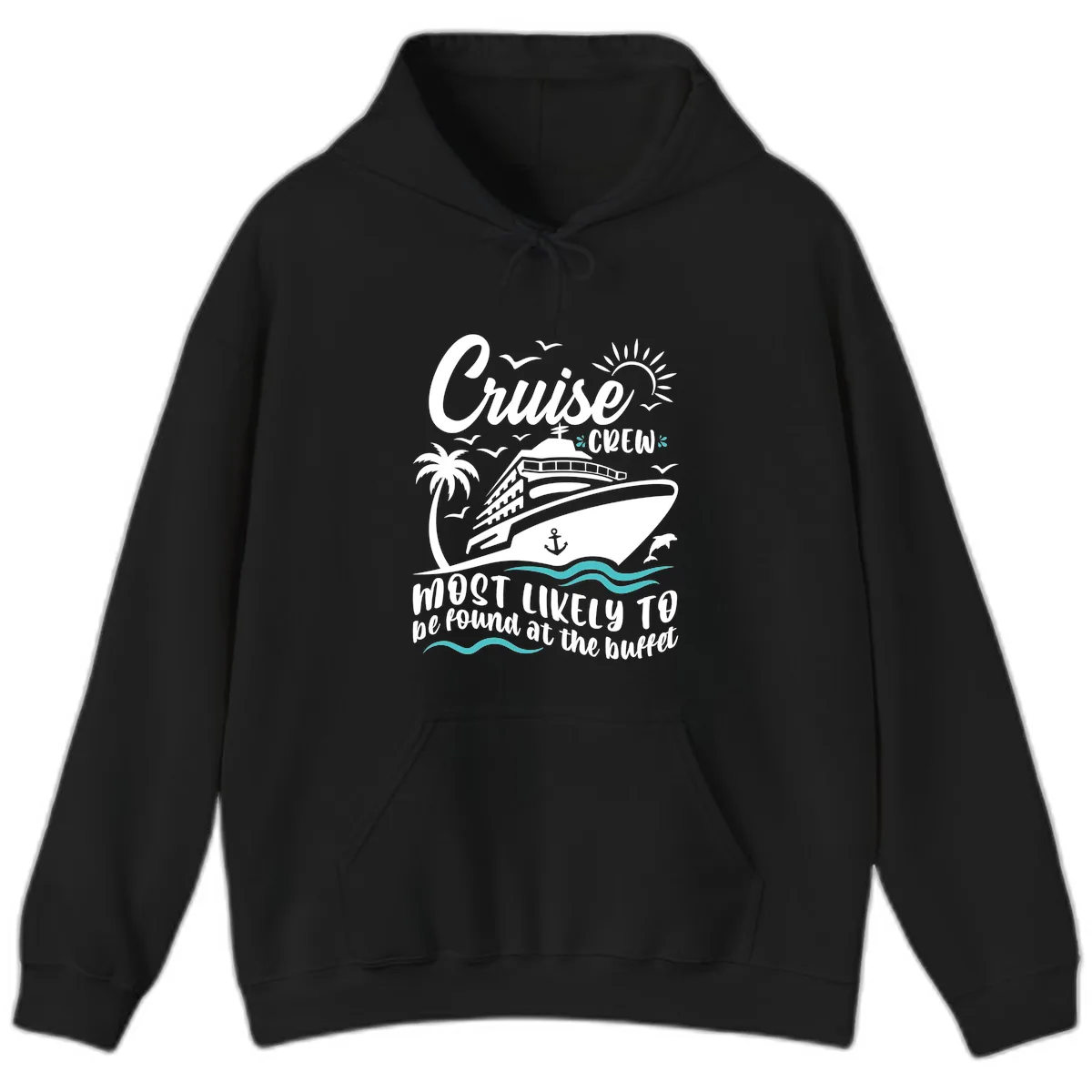 Cruise Crew Buffet Hoodie in Black