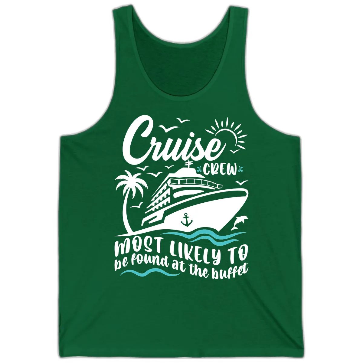Cruise Crew Buffet Tank in Kelly