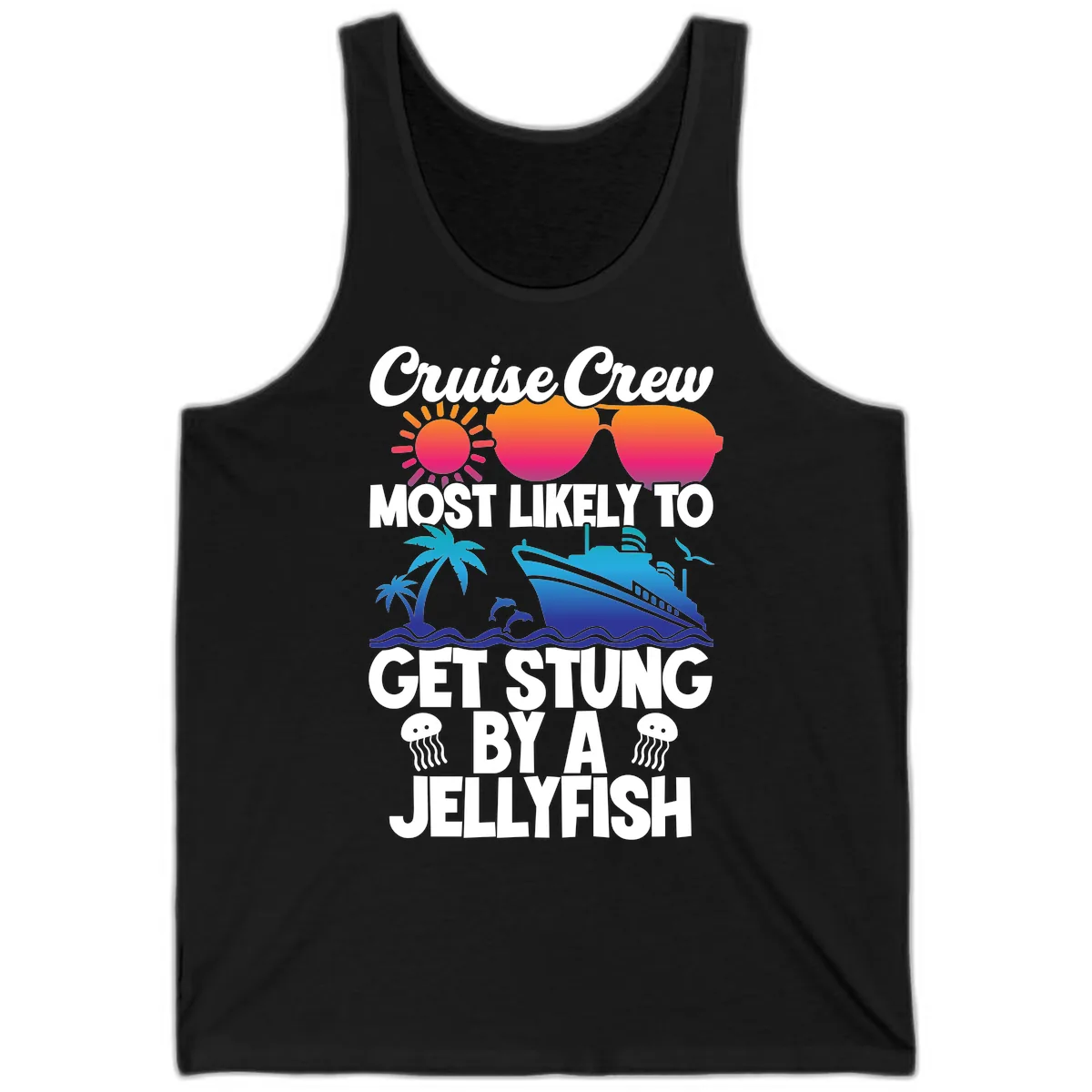Cruise Crew Most Likely To Get Stung Tank in Black