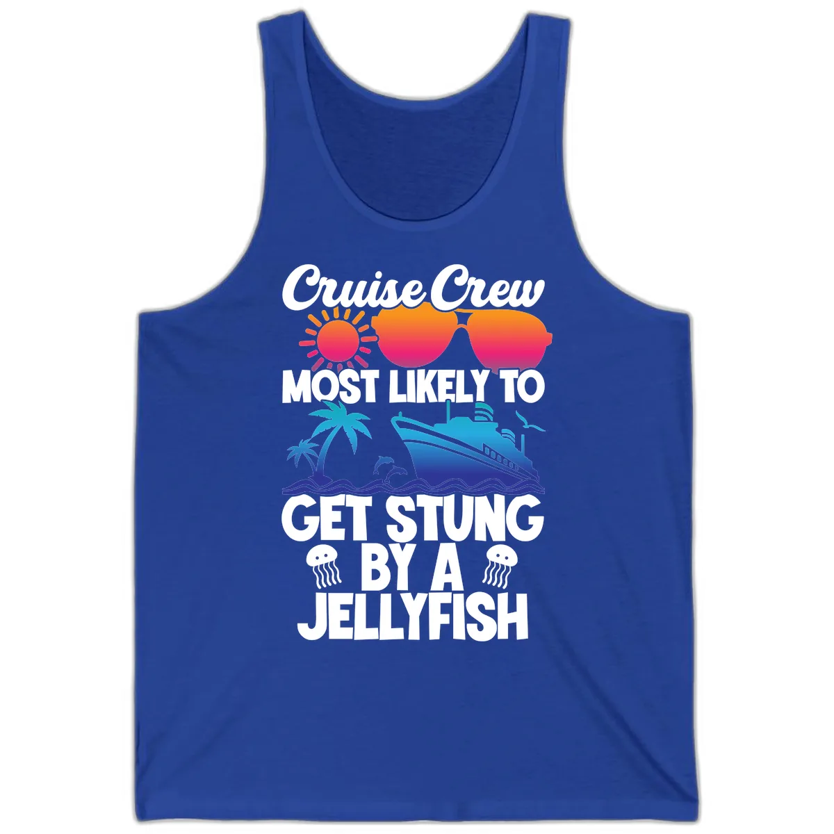 Cruise Crew Most Likely To Get Stung Tank in True Royal