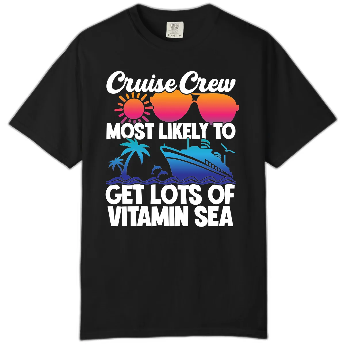 Cruise Crew Vitamin Sea Comfort Color in Black