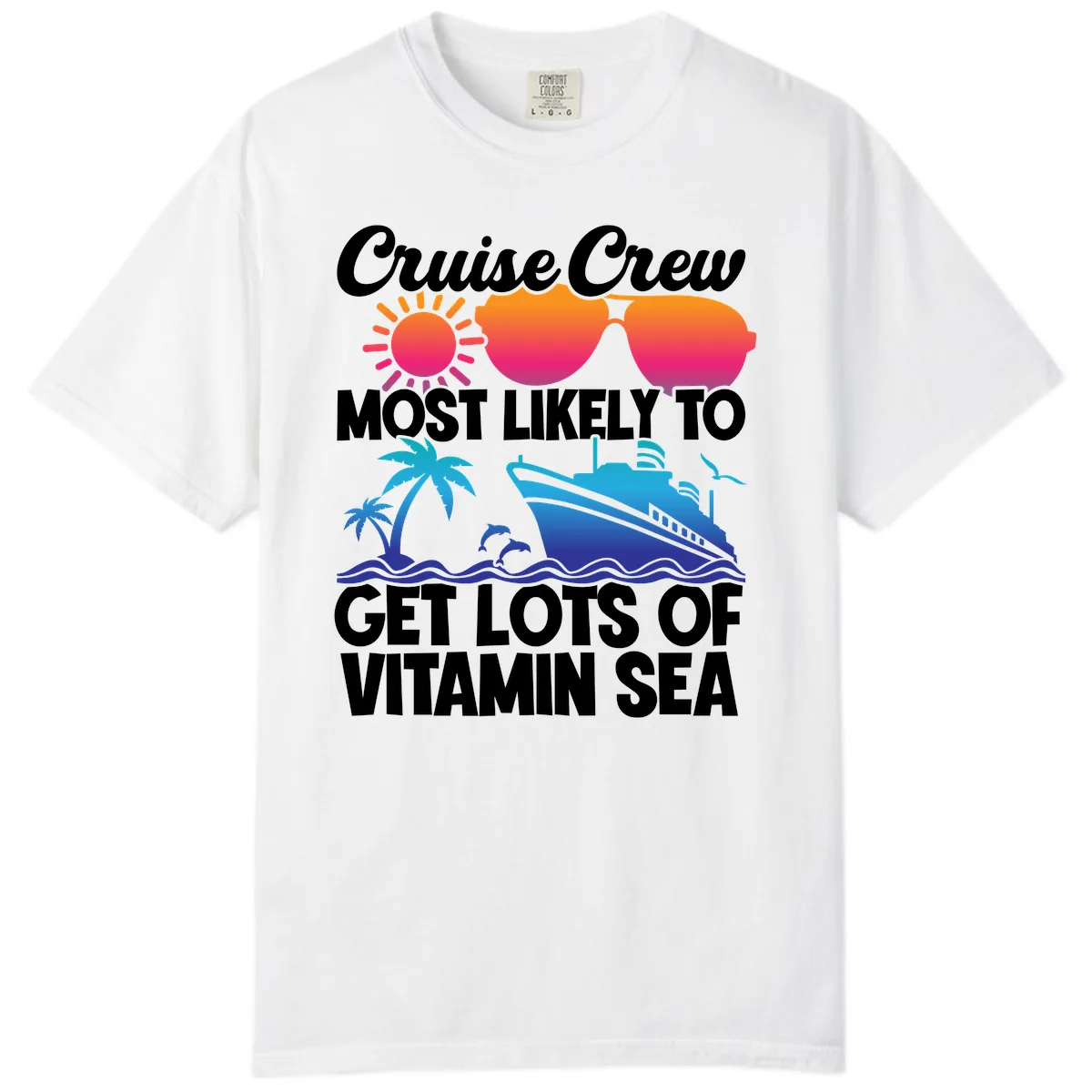 Cruise Crew Vitamin Sea Comfort Color in White