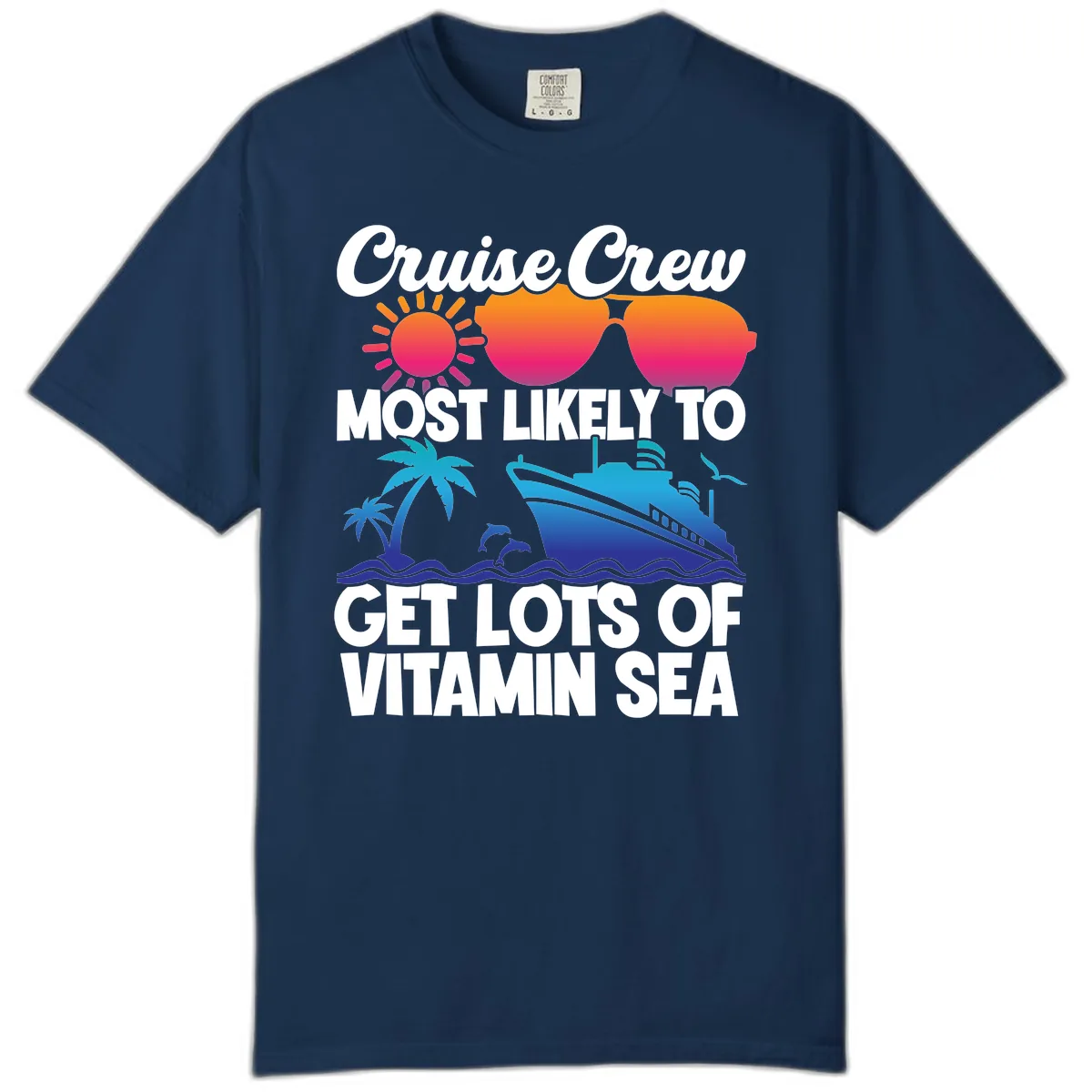 Cruise Crew Vitamin Sea Comfort Color in Navy
