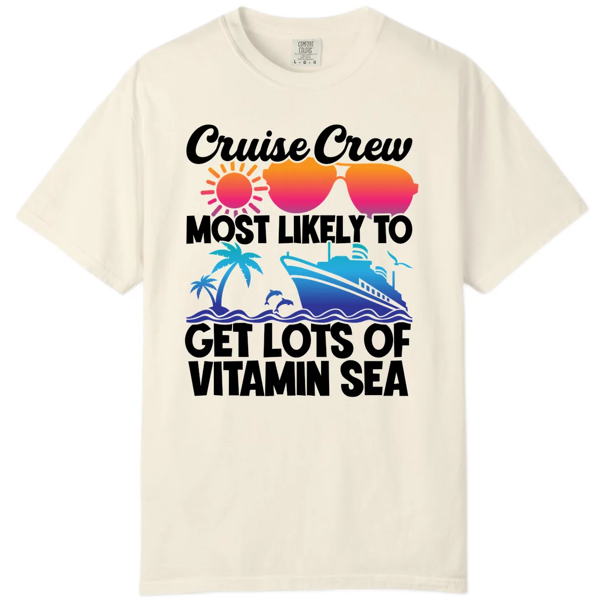 Cruise Crew Vitamin Sea Comfort Color in Ivory