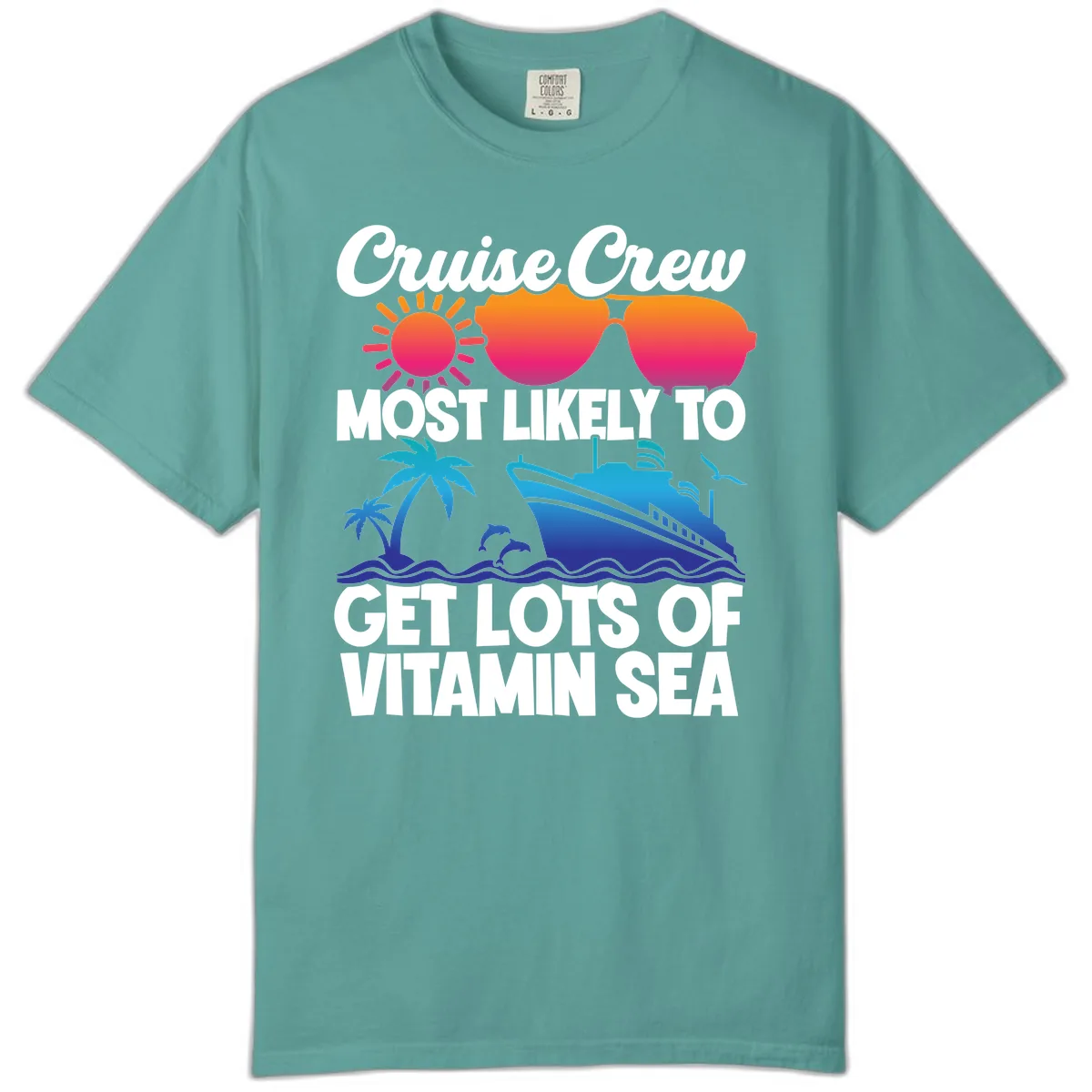 Cruise Crew Vitamin Sea Comfort Color in Seafoam