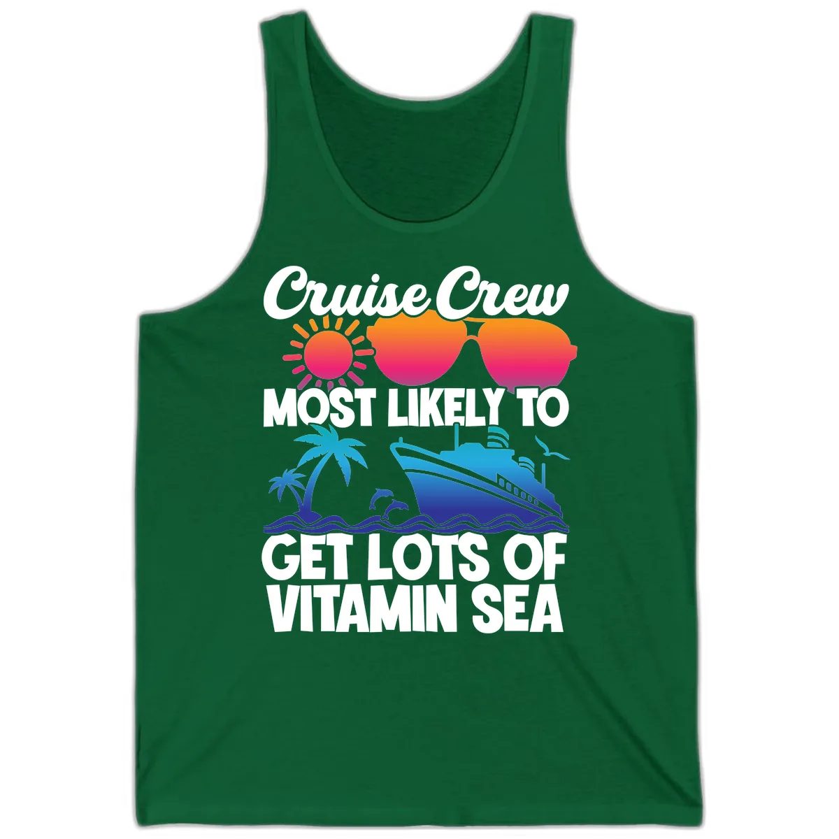 Cruise Crew Vitamin Sea Tank in Kelly