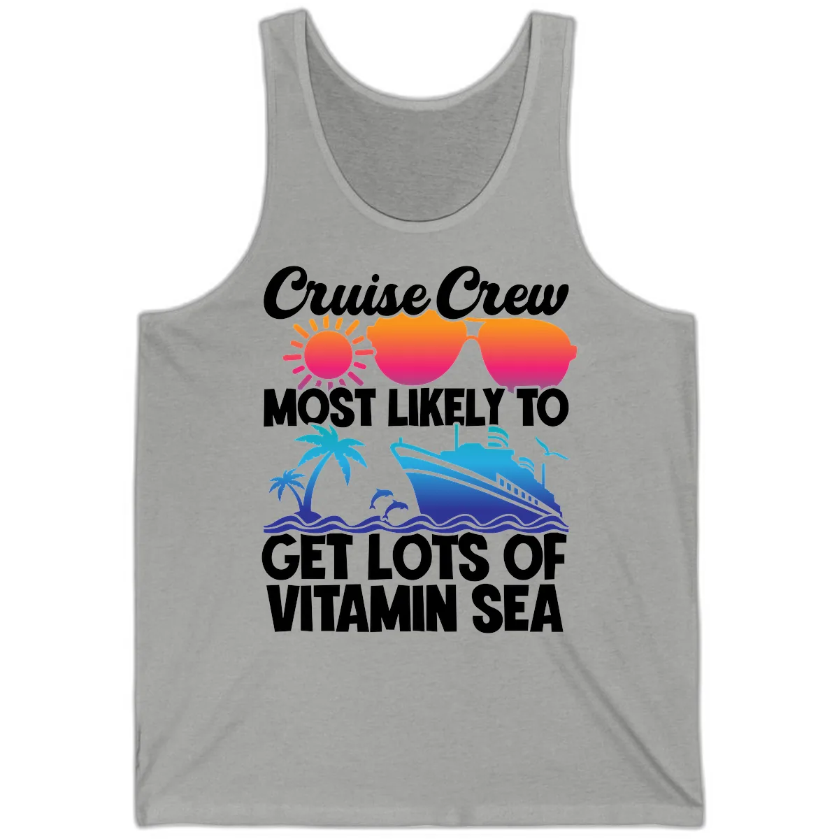 Cruise Crew Vitamin Sea Tank in Athletic Heather