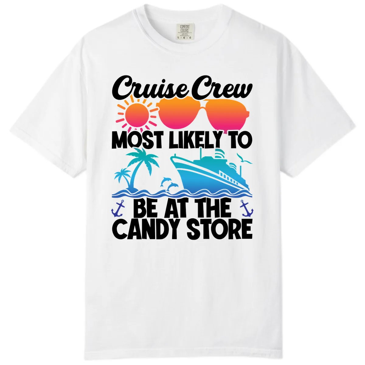 Cruise Crew Candy Store Comfort Color in White