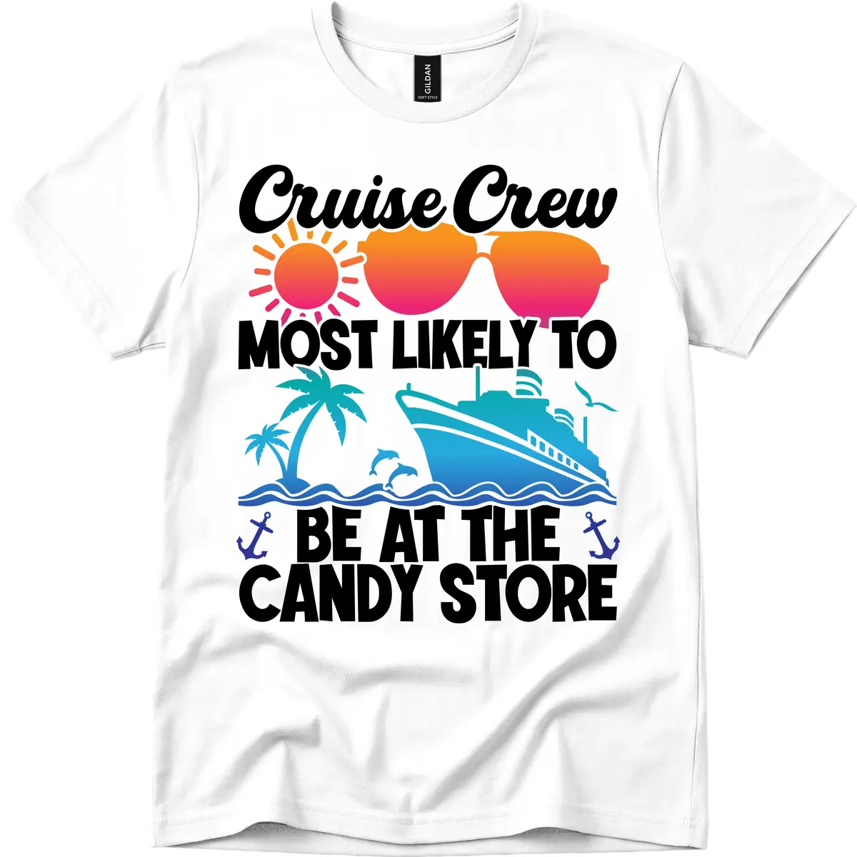 Cruise Crew Candy Store T-Shirt in White