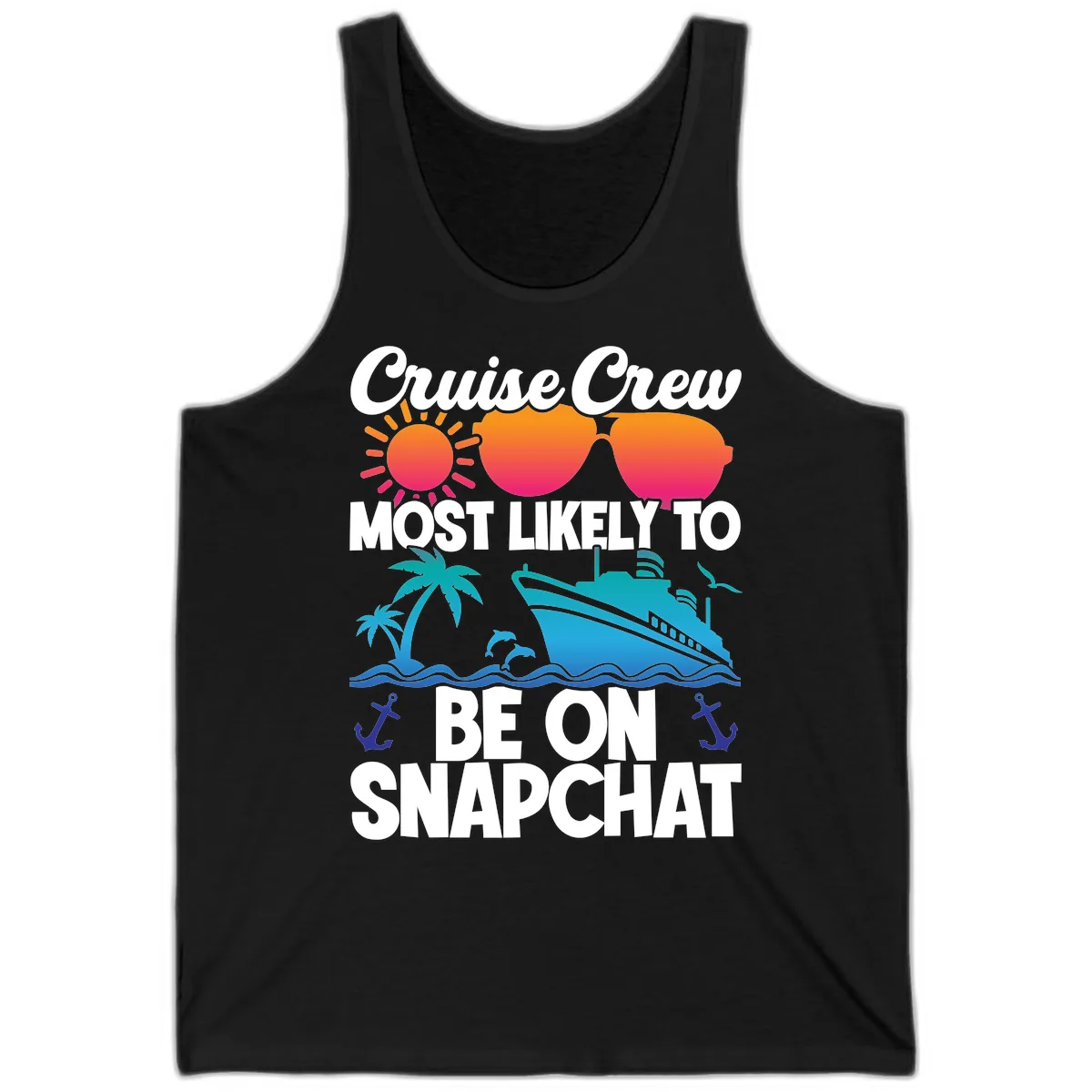 Cruise Crew Most Likely To Snapchat Tank in Black
