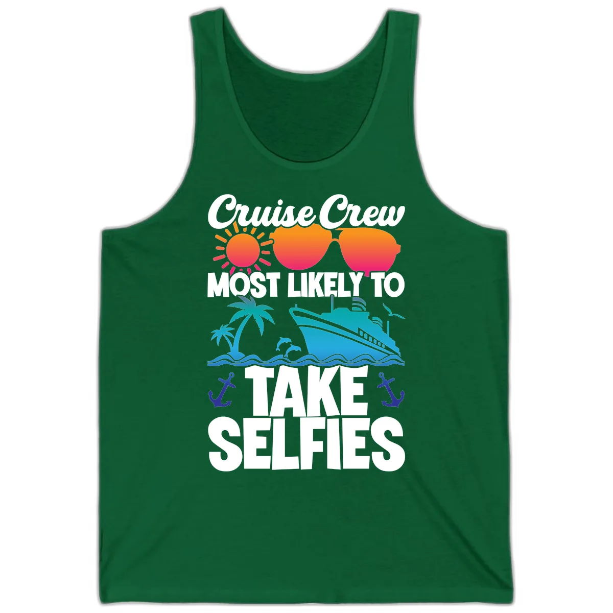 Cruise Crew Most Likely To Take Selfies Tank in Kelly