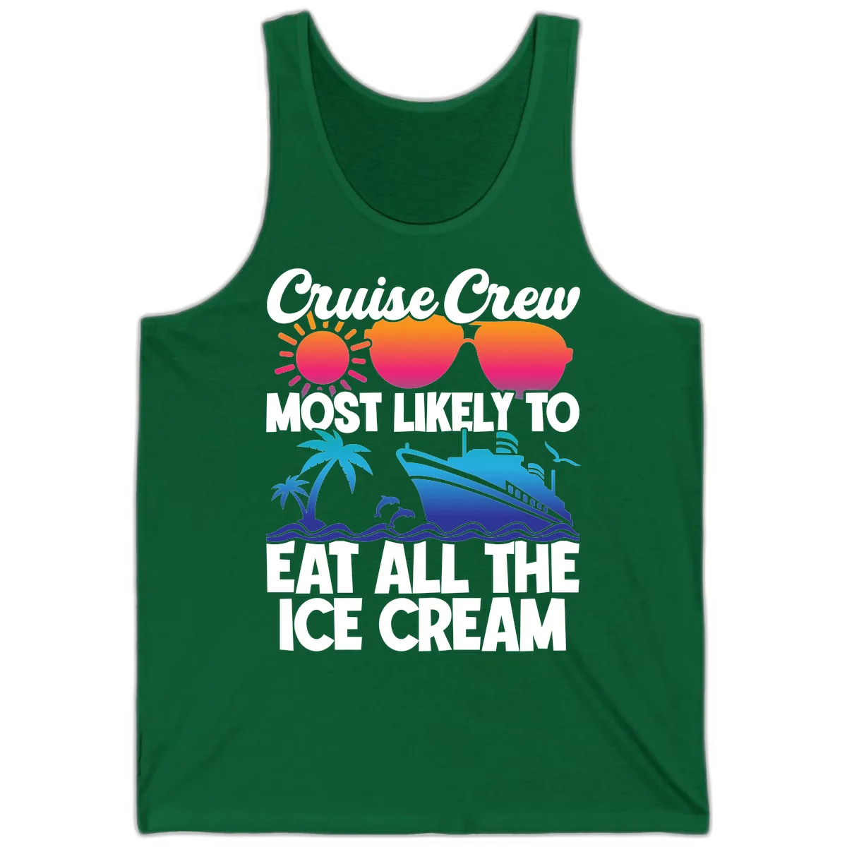 Cruise Crew Most Likely To Eat All The Ice Cream Tank in Kelly
