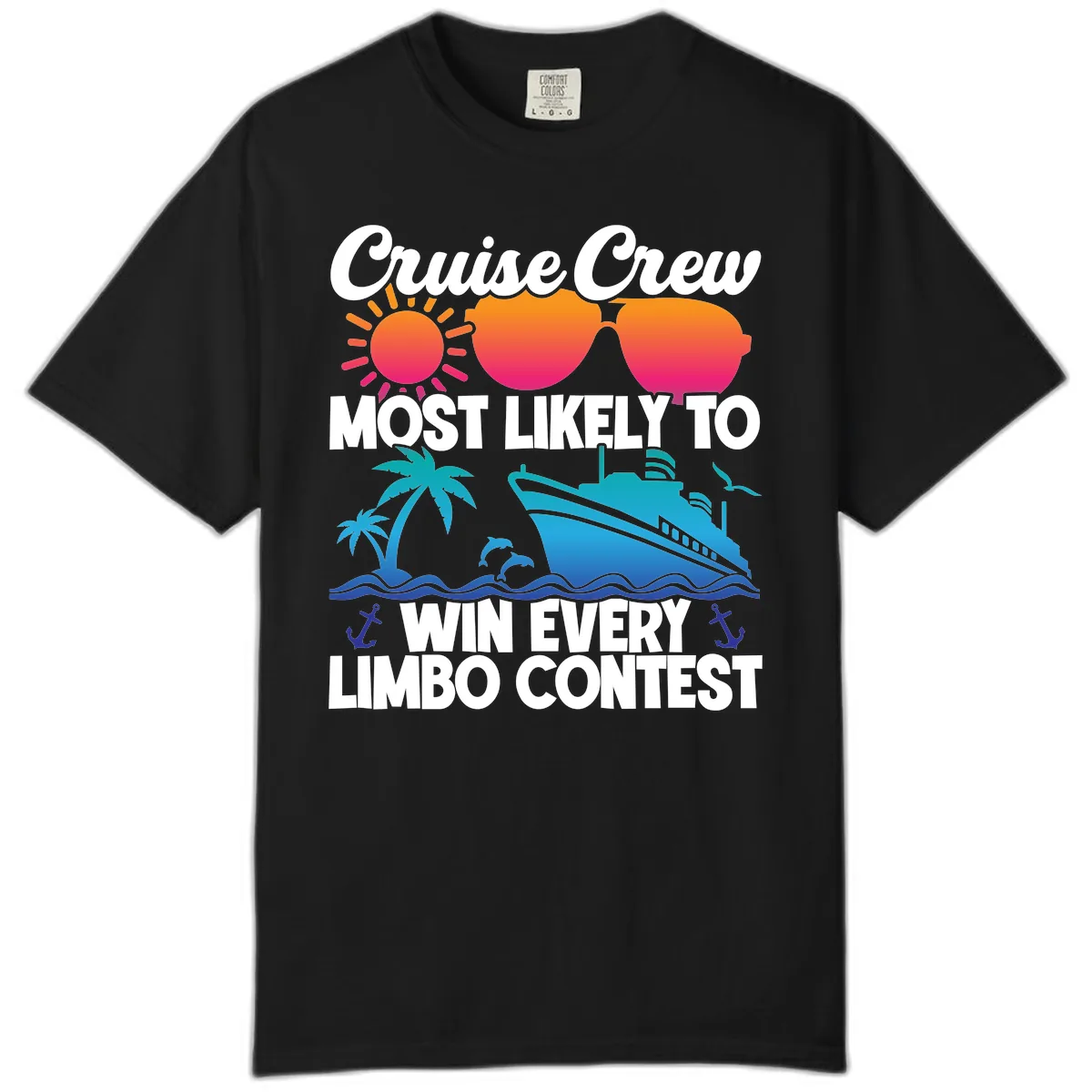 Cruise Crew Limbo Contest Comfort Color in Black