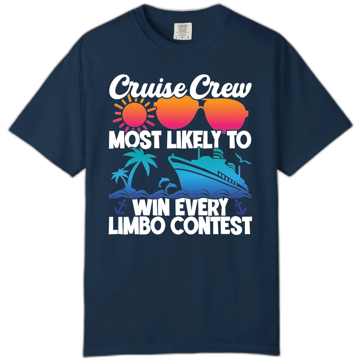 Cruise Crew Limbo Contest Comfort Color in True Navy