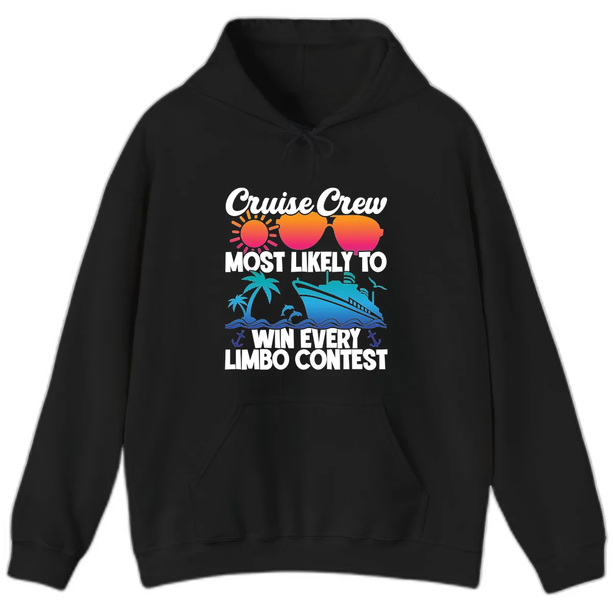 Cruise Crew Limbo Contest Hoodie in Black