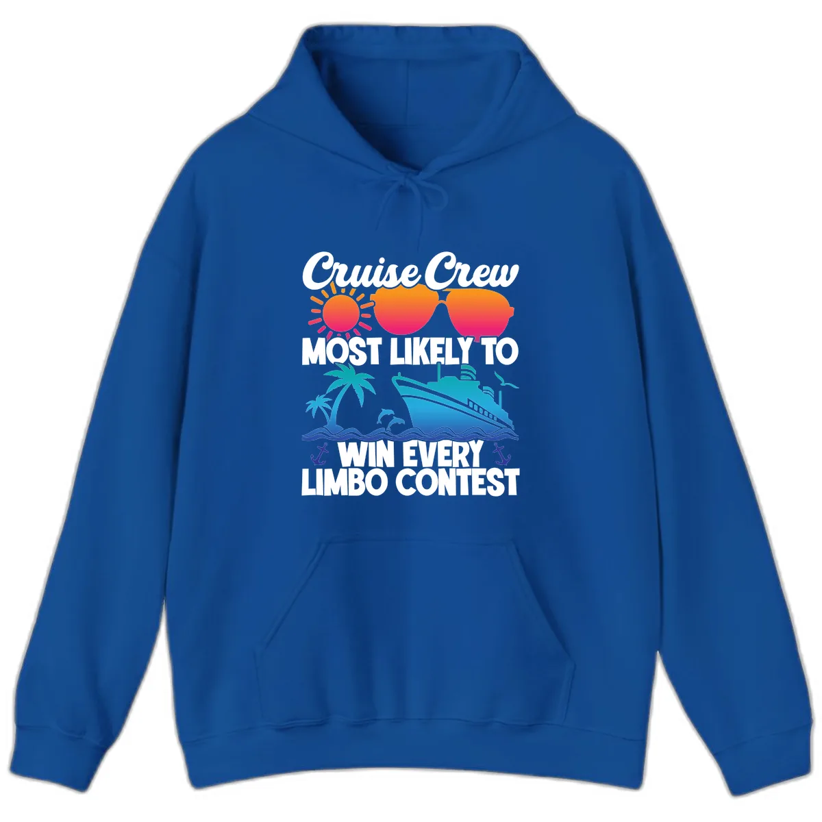 Cruise Crew Limbo Contest Hoodie in Royal