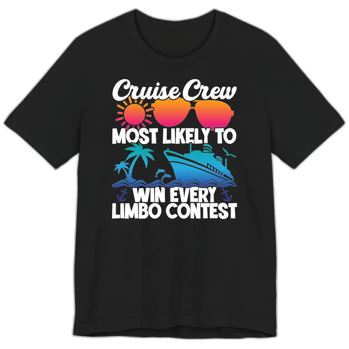 Cruise Crew Limbo Contest Premium T-Shirt in Black