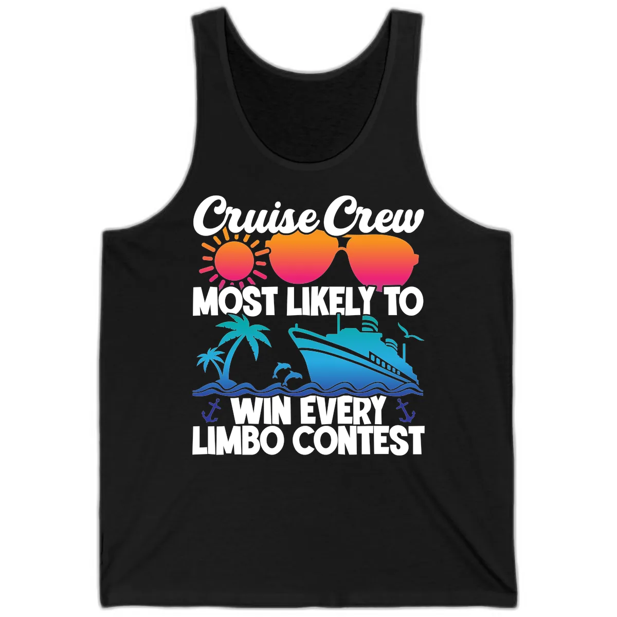 Cruise Crew Limbo Contest Tank in Black